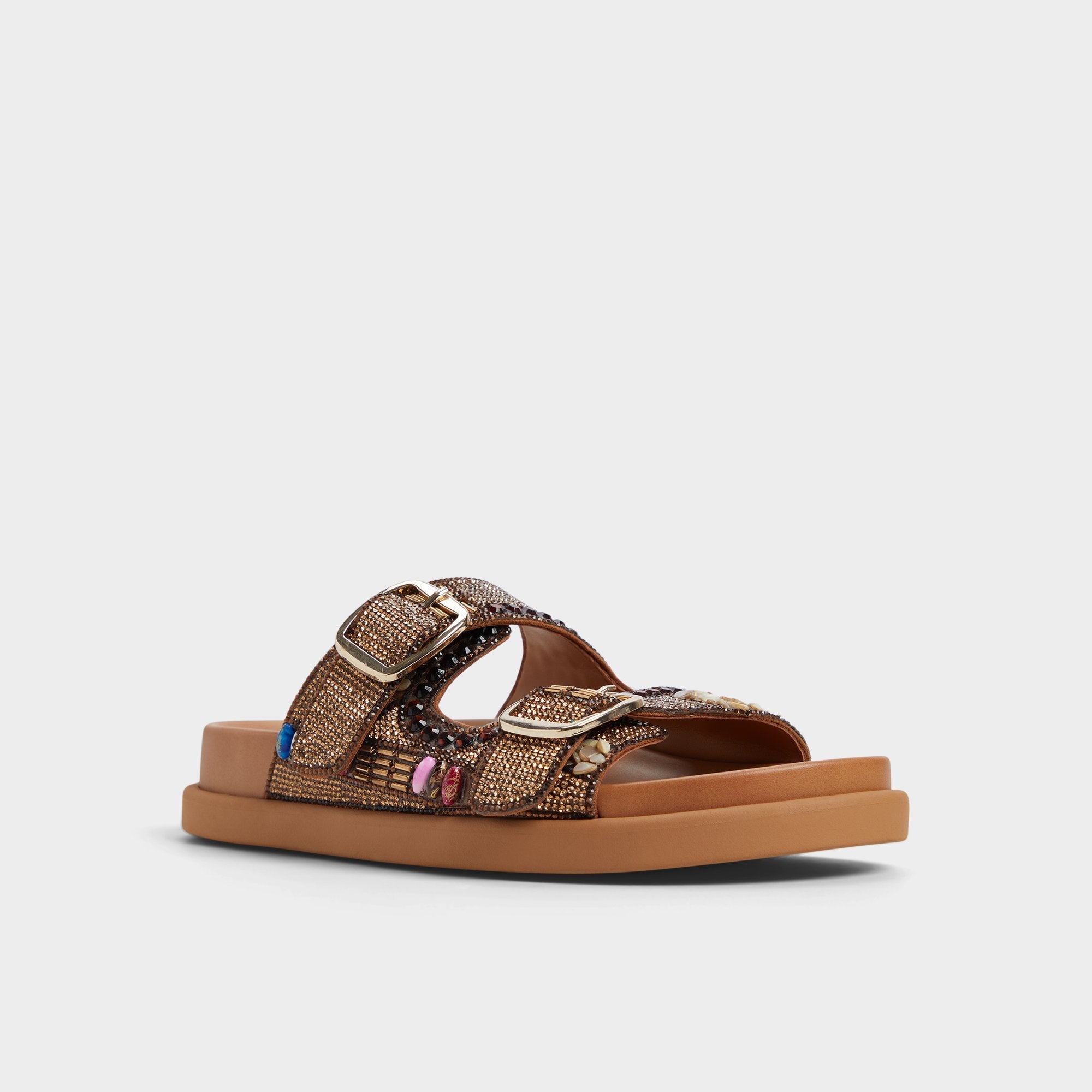 Aldo Bohochic Open Brown Women's Footbed sandals - Footbed sandal Open Brown