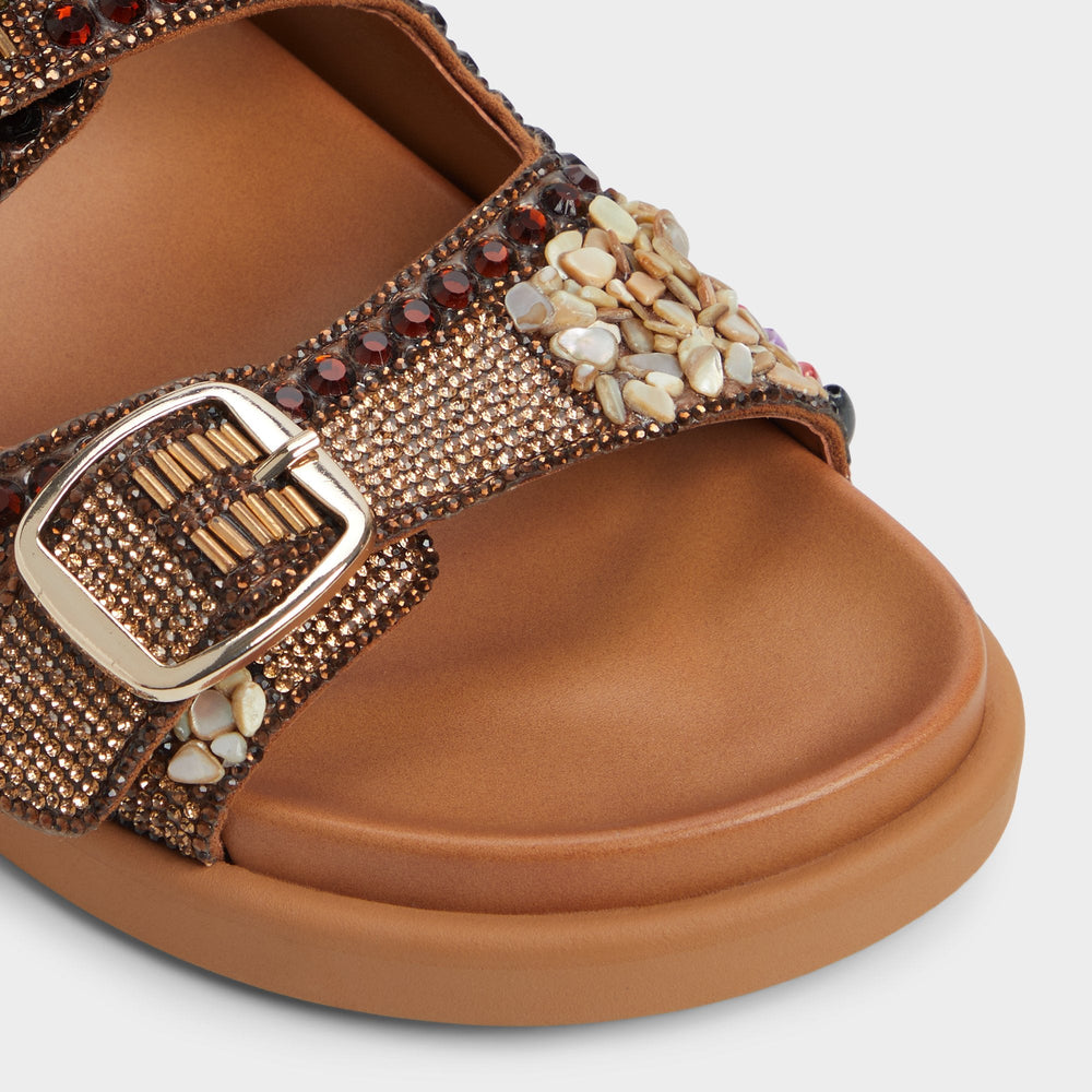 Aldo Bohochic Open Brown Women's Footbed sandals - Footbed sandal Open Brown