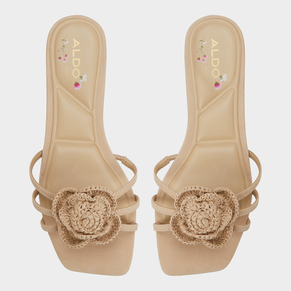Aldo Wildbloom Sand Women's Travel essentials - Strappy flat sandal Sand