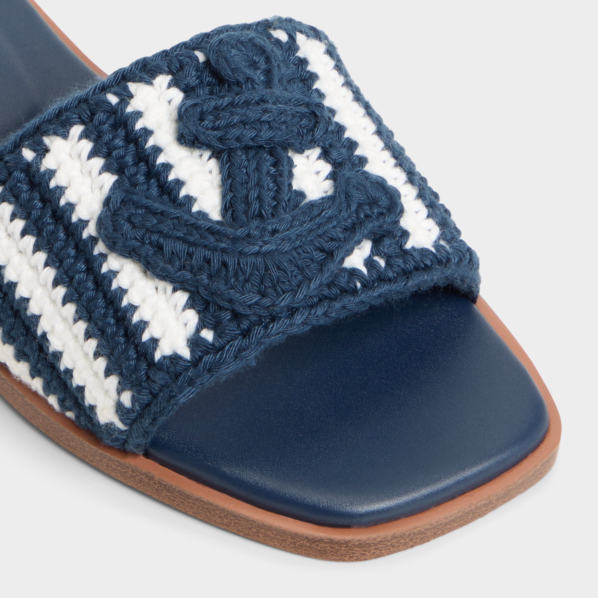 Aldo Sabbia Blue Combo Women's Flats - Slide sandal Blue Combo