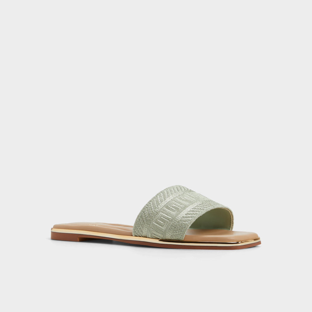 Aldo Oceania Other Green Women's Flats - Slide sandal Other Green