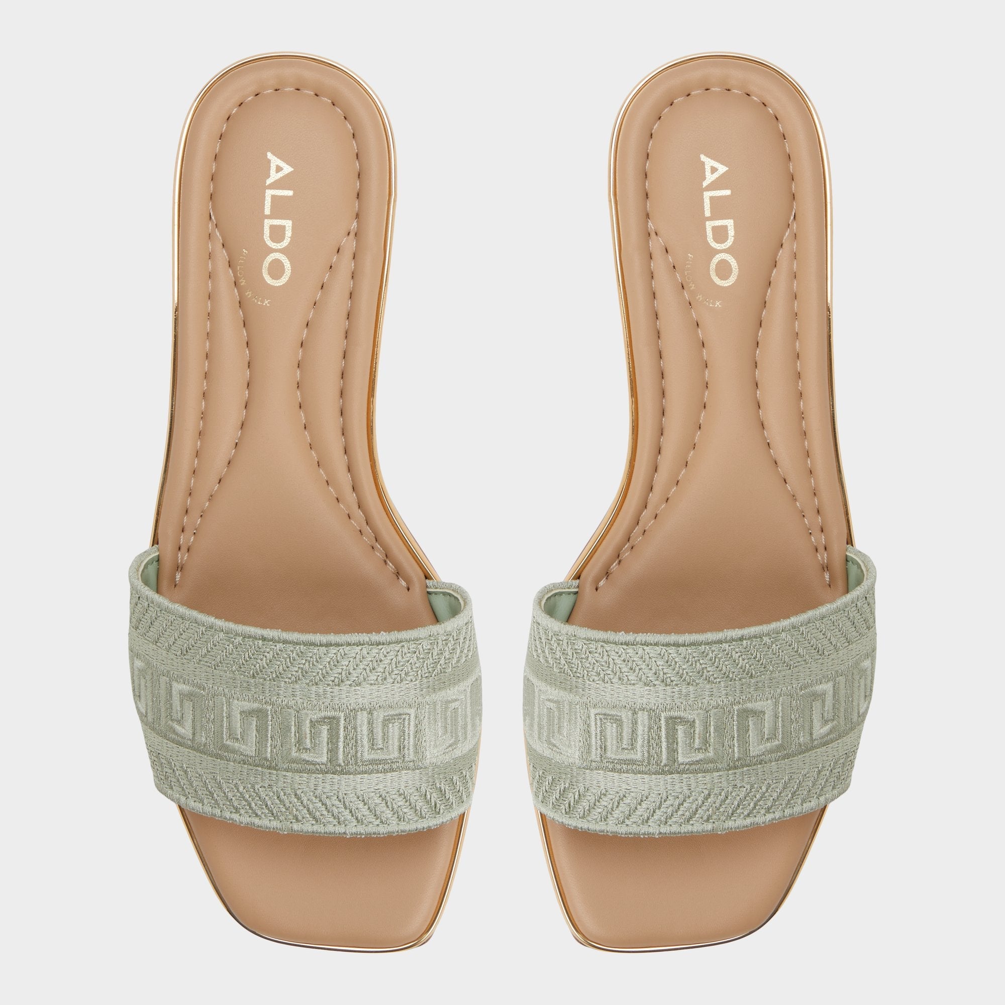 Aldo Oceania Other Green Women's Flats - Slide sandal Other Green