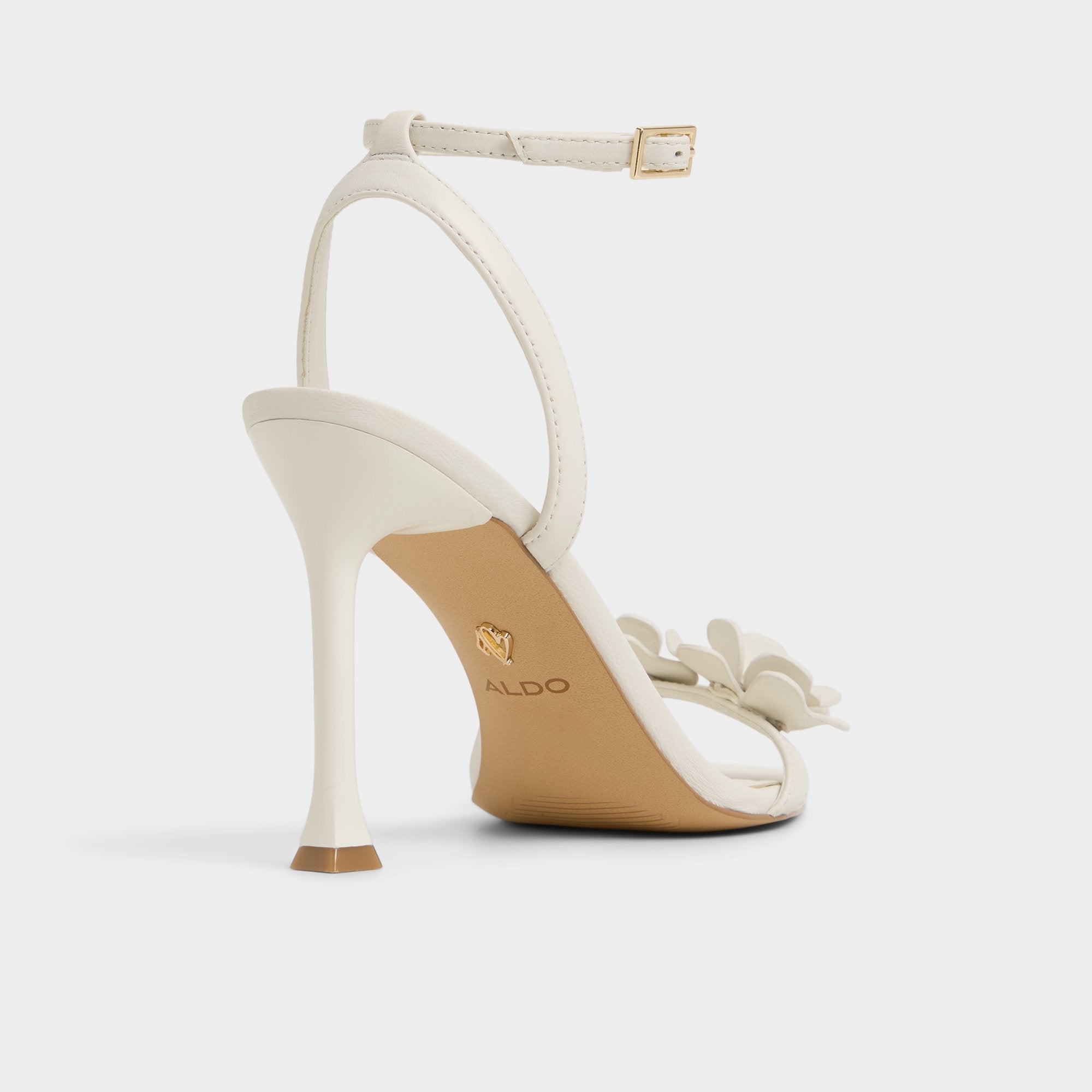 Aldo Daisylily White/Bone Women's Heeled sandals - Strappy heeled sandal, Stiletto heel White/bone