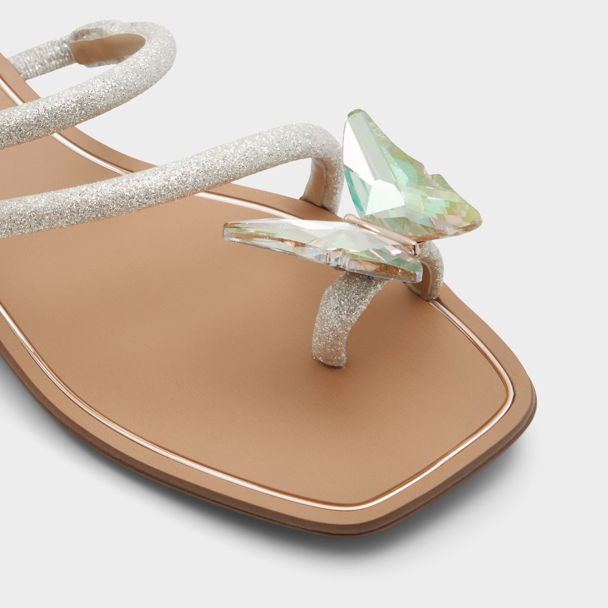 Aldo Garberia Silver Women's Flats - Flip flop Silver