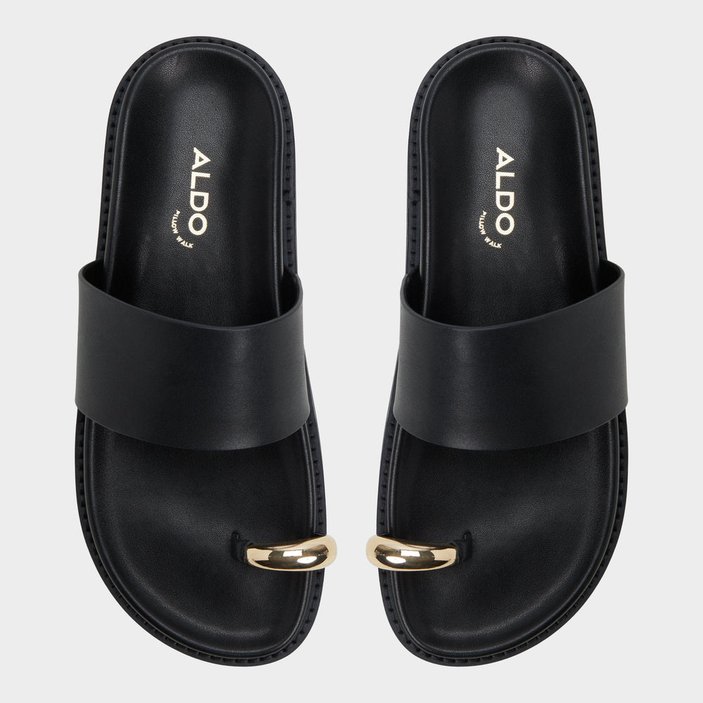 Aldo Beachstroll Black Women's Footbed sandals - Footbed sandal, Footbed sandal Black