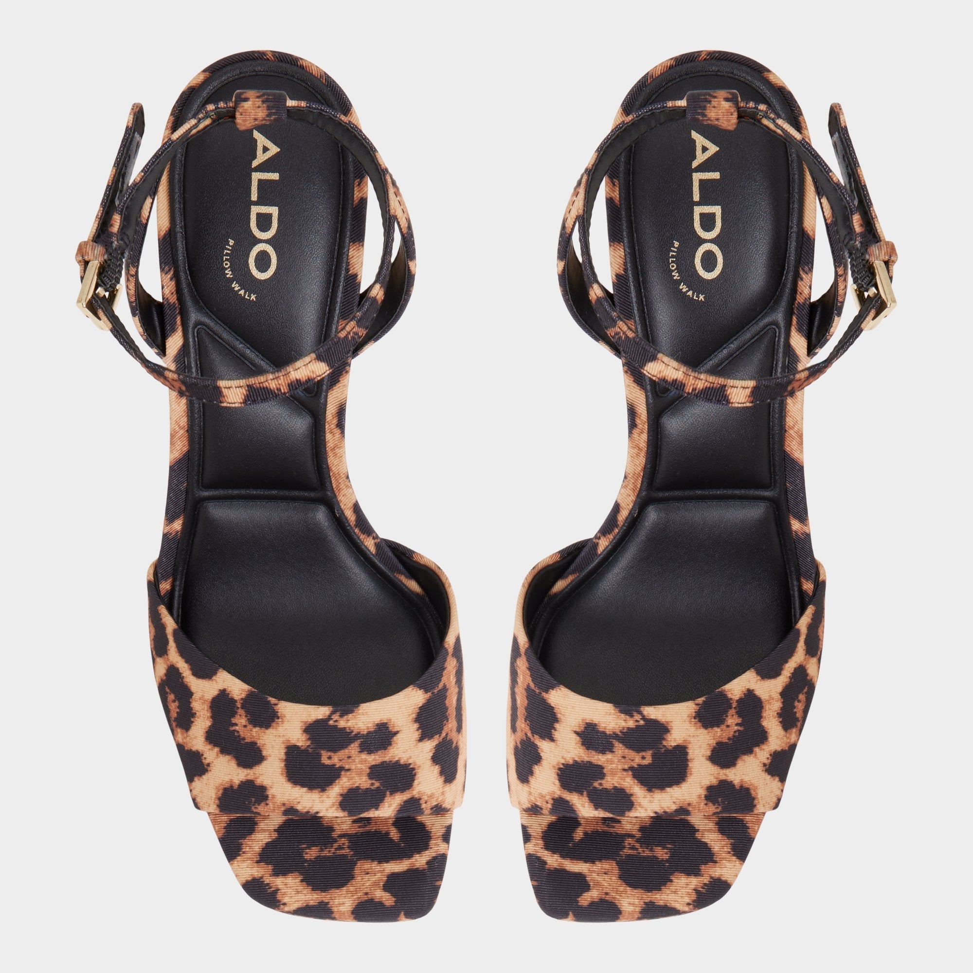 Aldo Chicgleam Brown Multi Women's Strappy sandals - Strappy heeled sandal, Platform Brown Multi