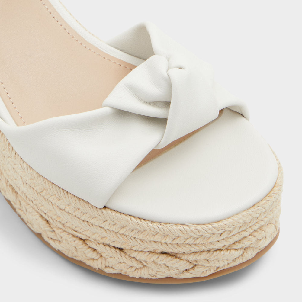 Aldo Annamarie White Women's Wedges - Wedge sandal, Wedge heel White