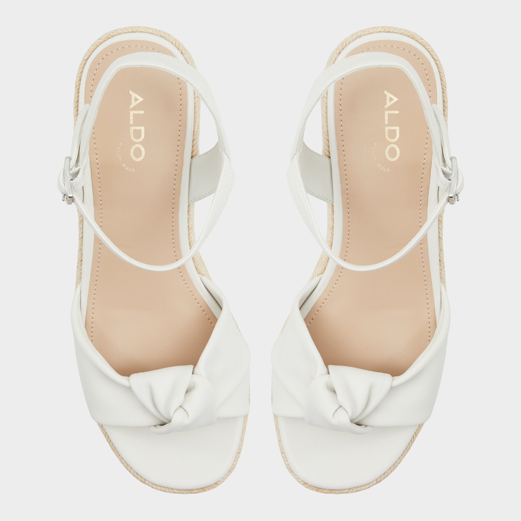 Aldo Annamarie White Women's Wedges - Wedge sandal, Wedge heel White