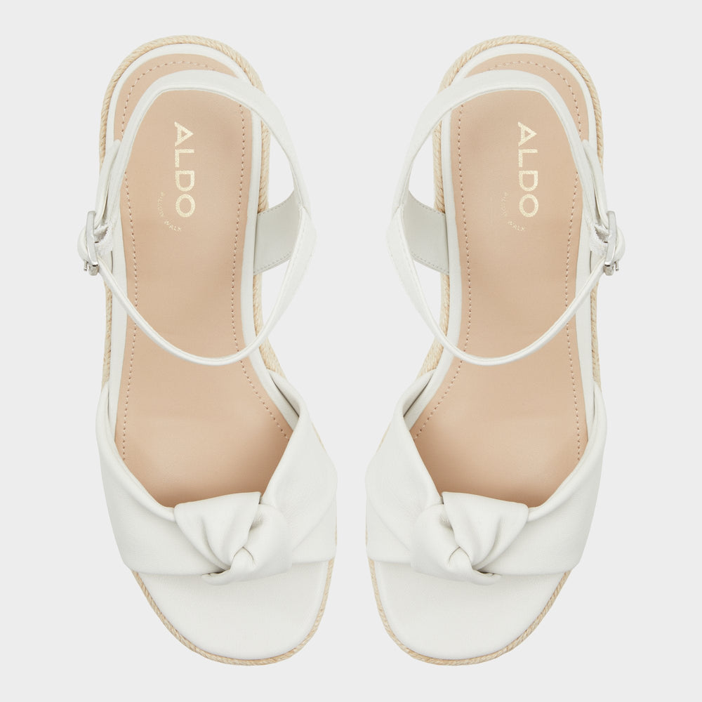 Aldo Annamarie White Women's Wedges - Wedge sandal, Wedge heel White