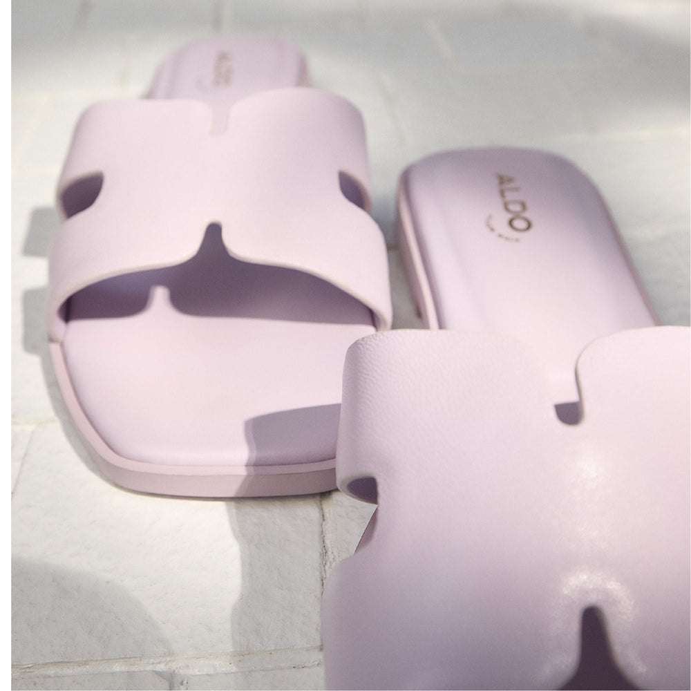 Aldo Itsandal Light Purple Women's Flats - Slide sandal Light purple