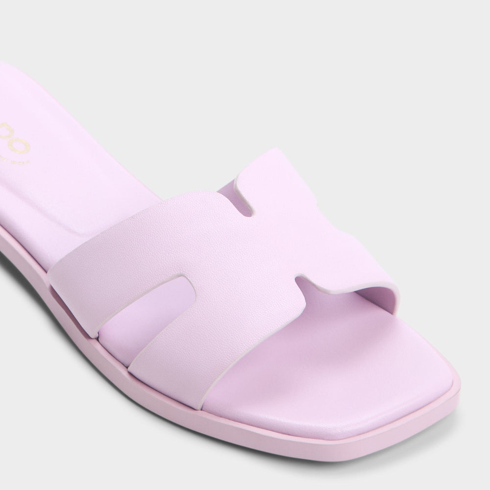 Aldo Itsandal Light Purple Women's Flats - Slide sandal Light purple