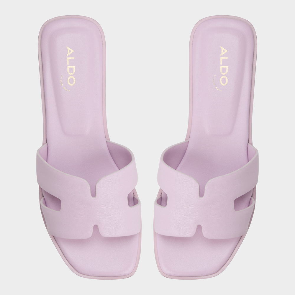 Aldo Itsandal Light Purple Women's Flats - Slide sandal Light purple
