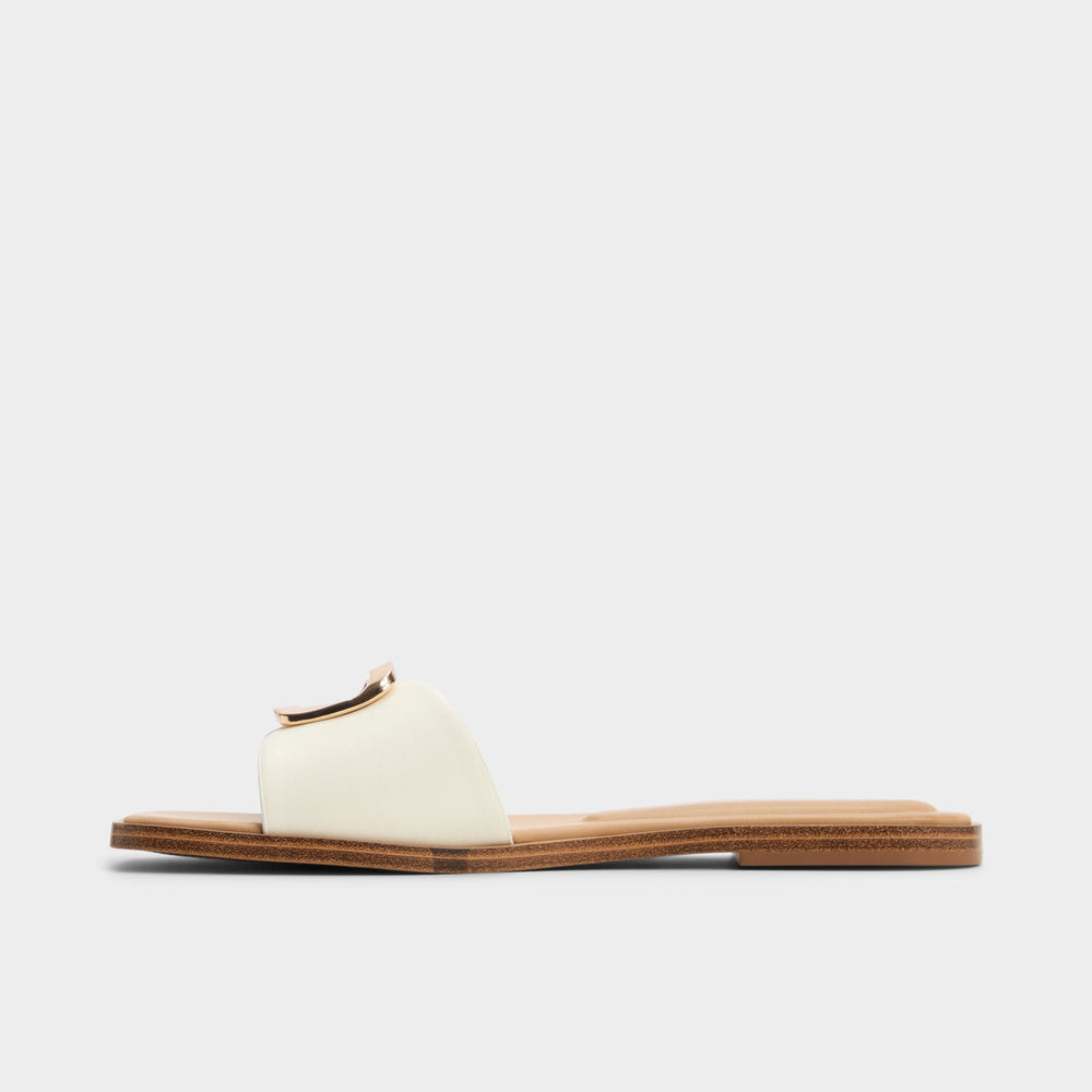 Aldo Tidella White Women's Flats - Slide sandal White