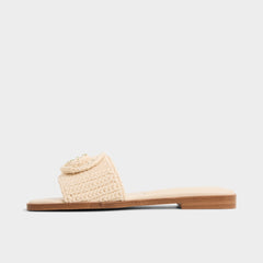 Aldo Sabbia Light Beige Women's Flats - Slide sandal Light beige