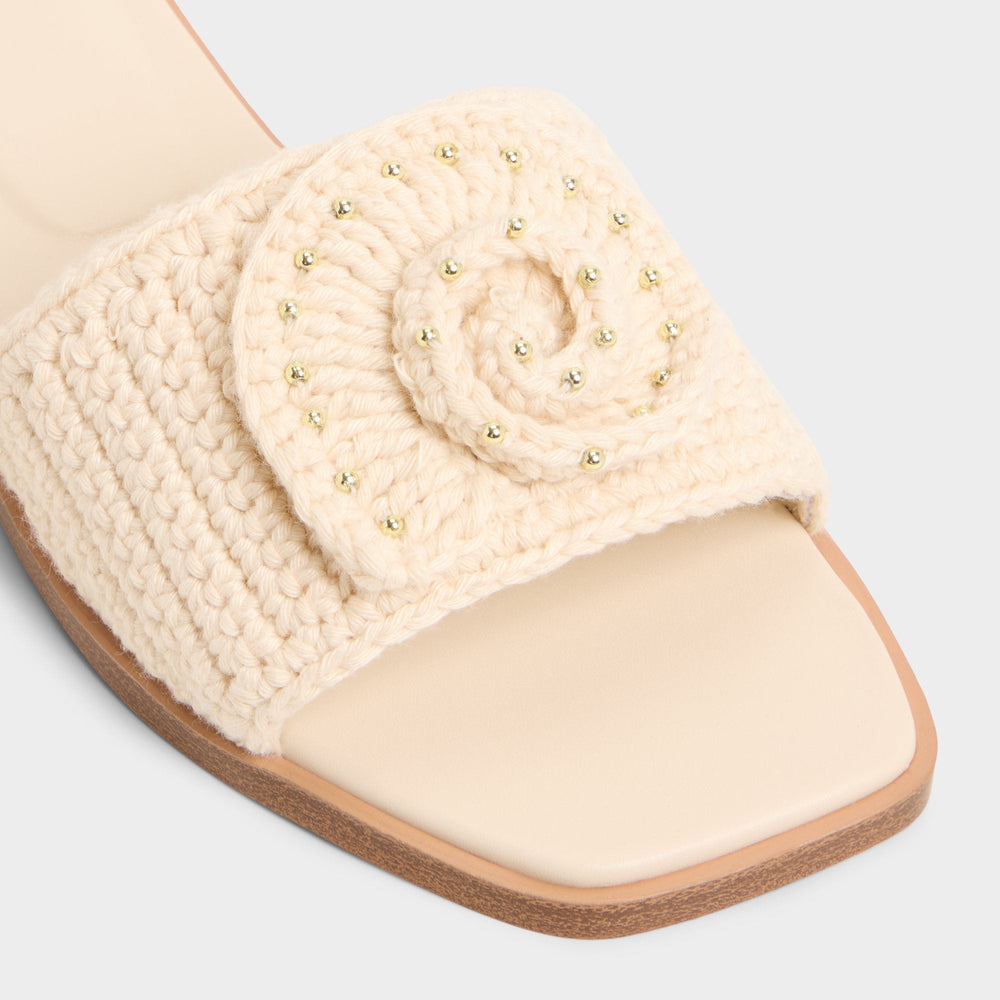 Aldo Sabbia Light Beige Women's Flats - Slide sandal Light beige