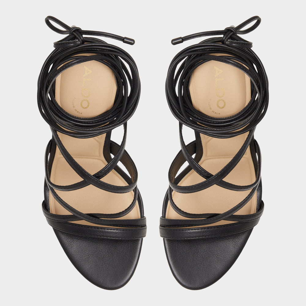 Aldo Marylou Black Women's Strappy sandals - Strappy heeled sandal Black