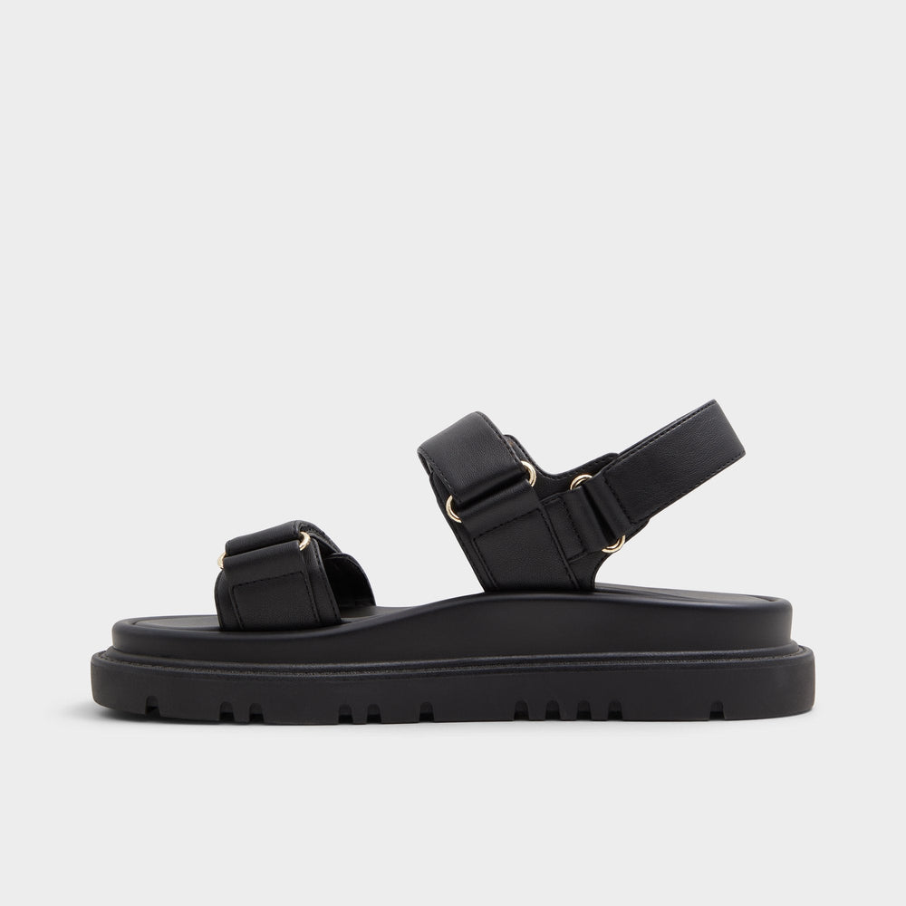Aldo Linette Black Women's Footbed sandals - Footbed sandal, Footbed sandal Black