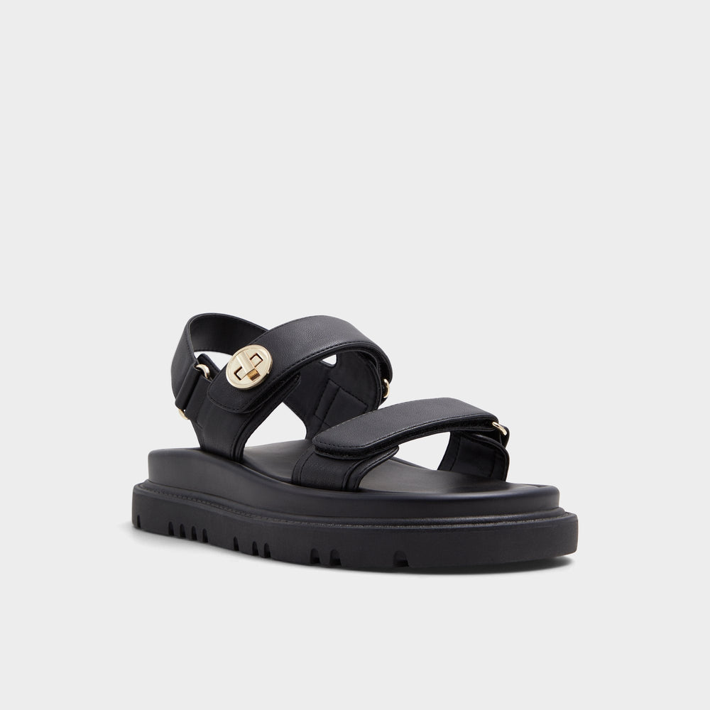 Aldo Linette Black Women's Footbed sandals - Footbed sandal, Footbed sandal Black