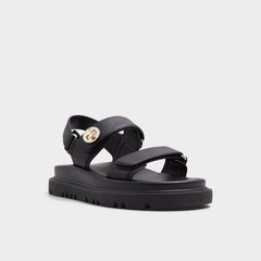 Aldo Linette Black Women's Footbed sandals - Footbed sandal, Footbed sandal Black