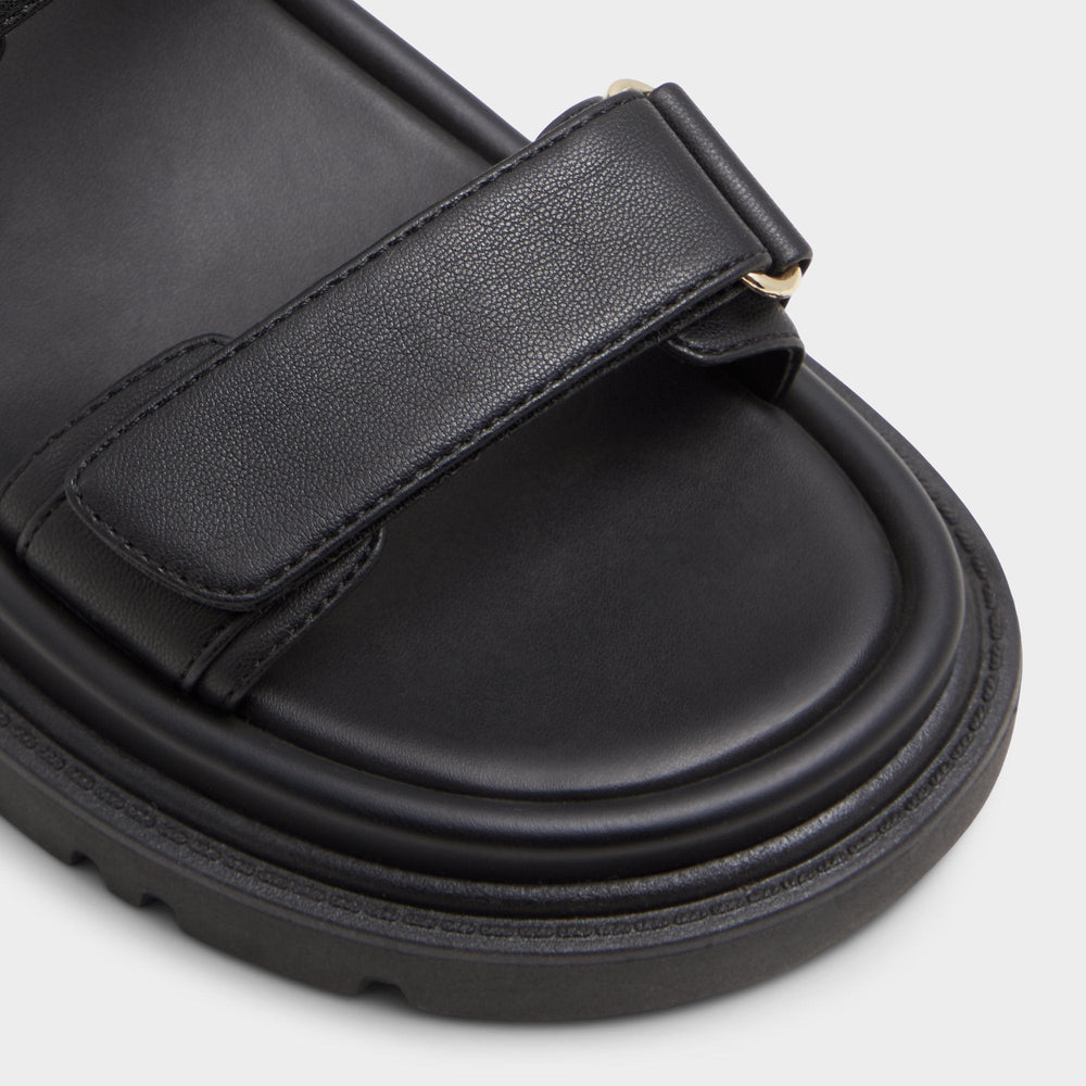 Aldo Linette Black Women's Footbed sandals - Footbed sandal, Footbed sandal Black