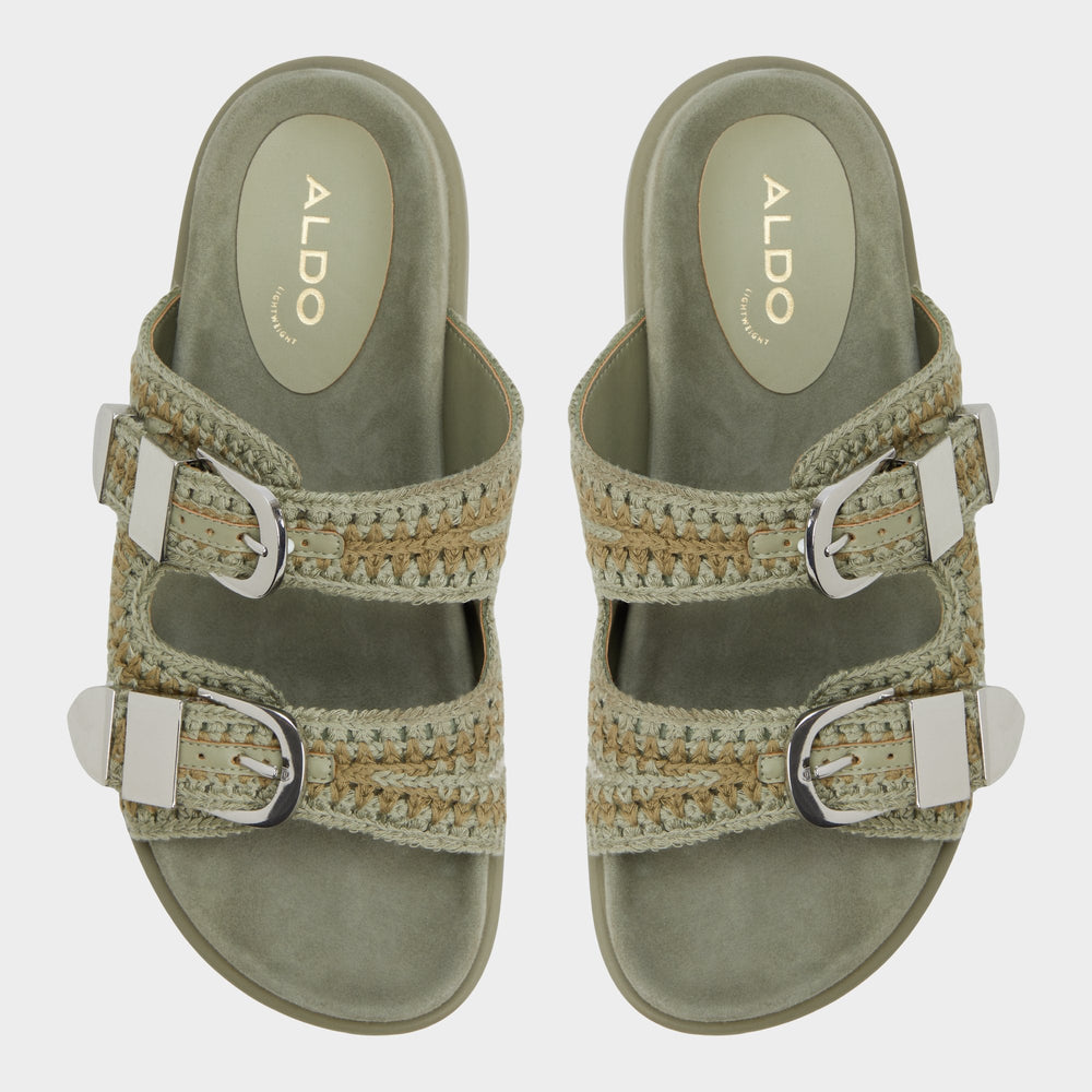 Aldo Bohodream Khaki Women's Footbed sandals - Footbed sandal Khaki