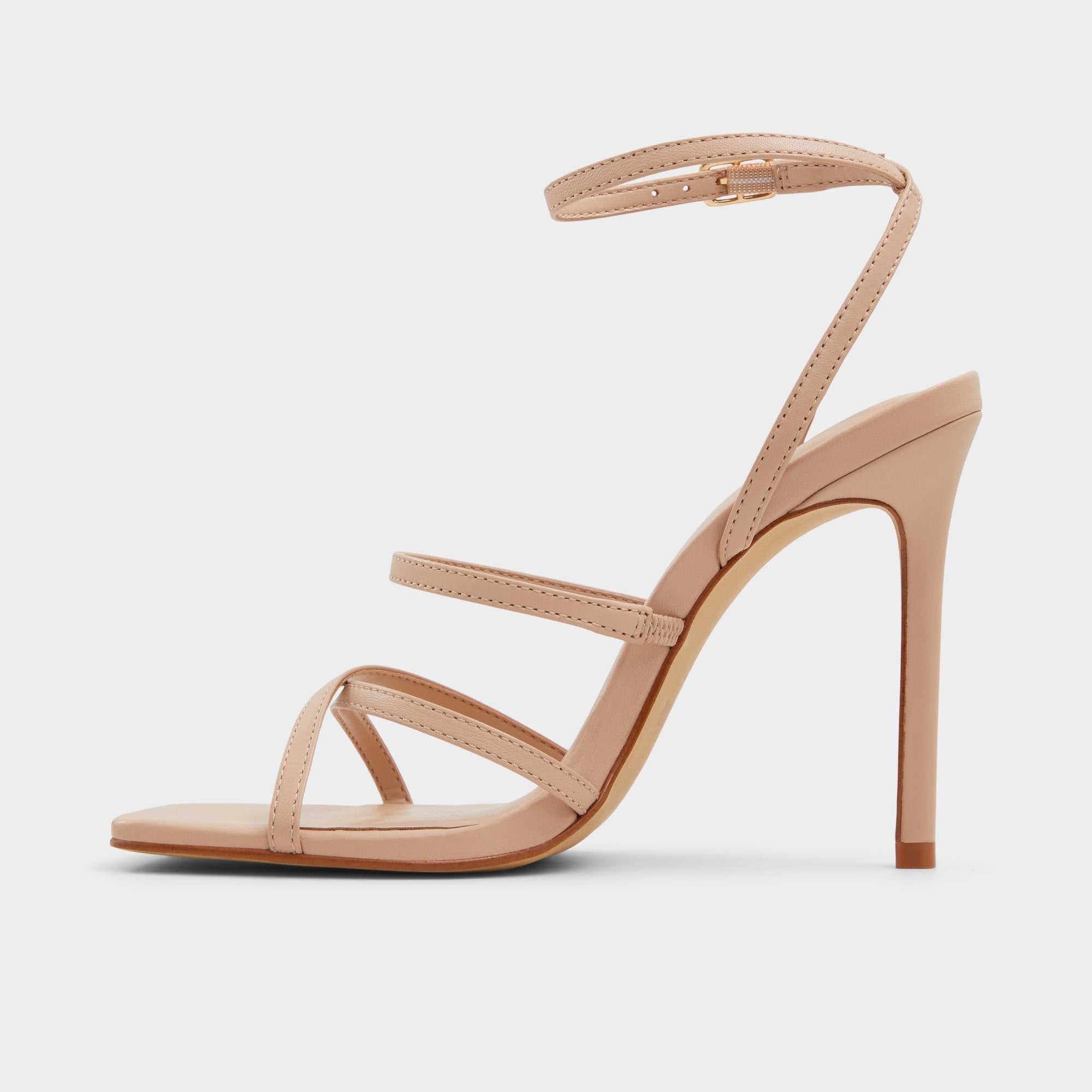 Aldo Galoi Bone Women's Strappy sandals - Strappy heeled sandal Bone