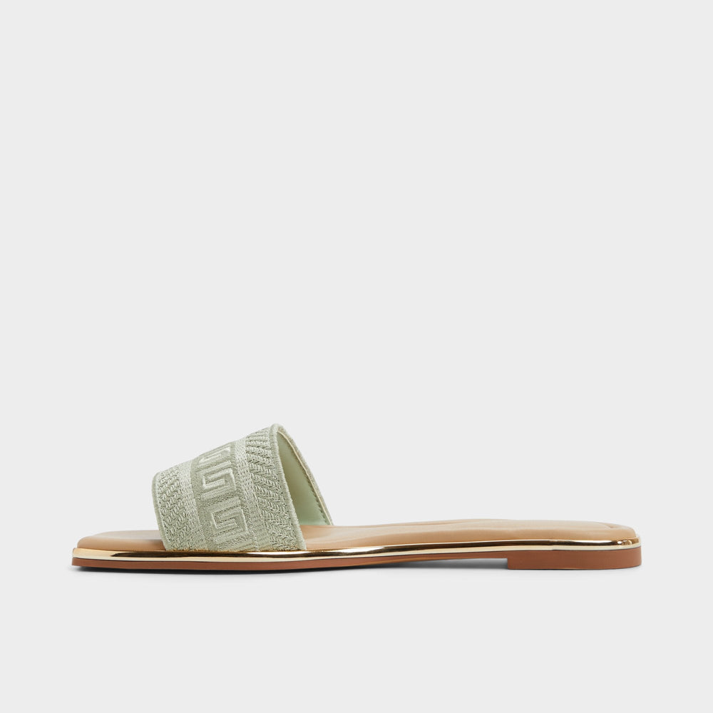 Aldo Oceania-xt Other Green Women's Flats - Slide sandal Other Green