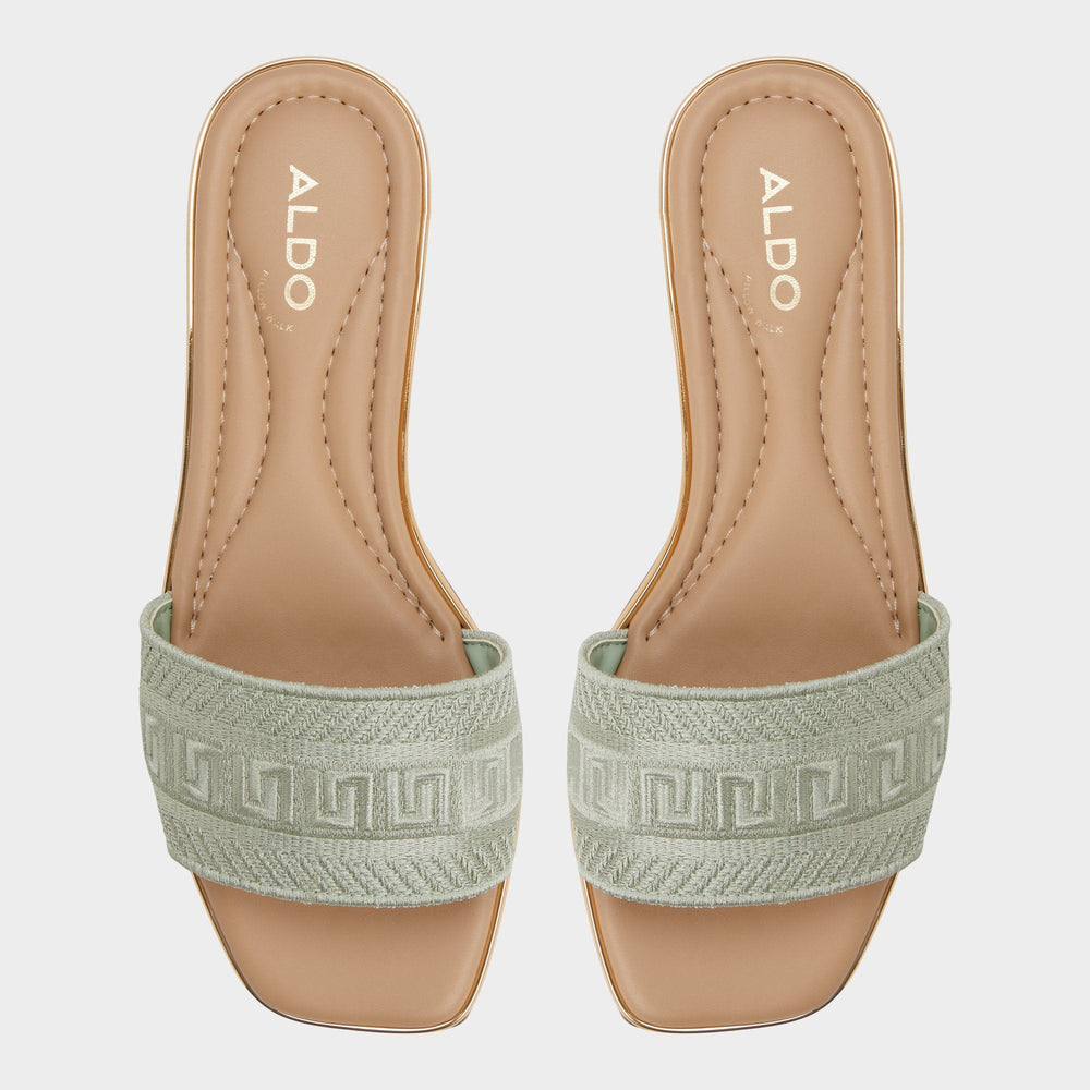 Aldo Oceania-xt Other Green Women's Flats - Slide sandal Other Green