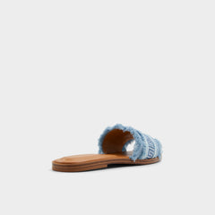Aldo Nalani Medium Blue Women's Flats - Slide sandal Medium Blue