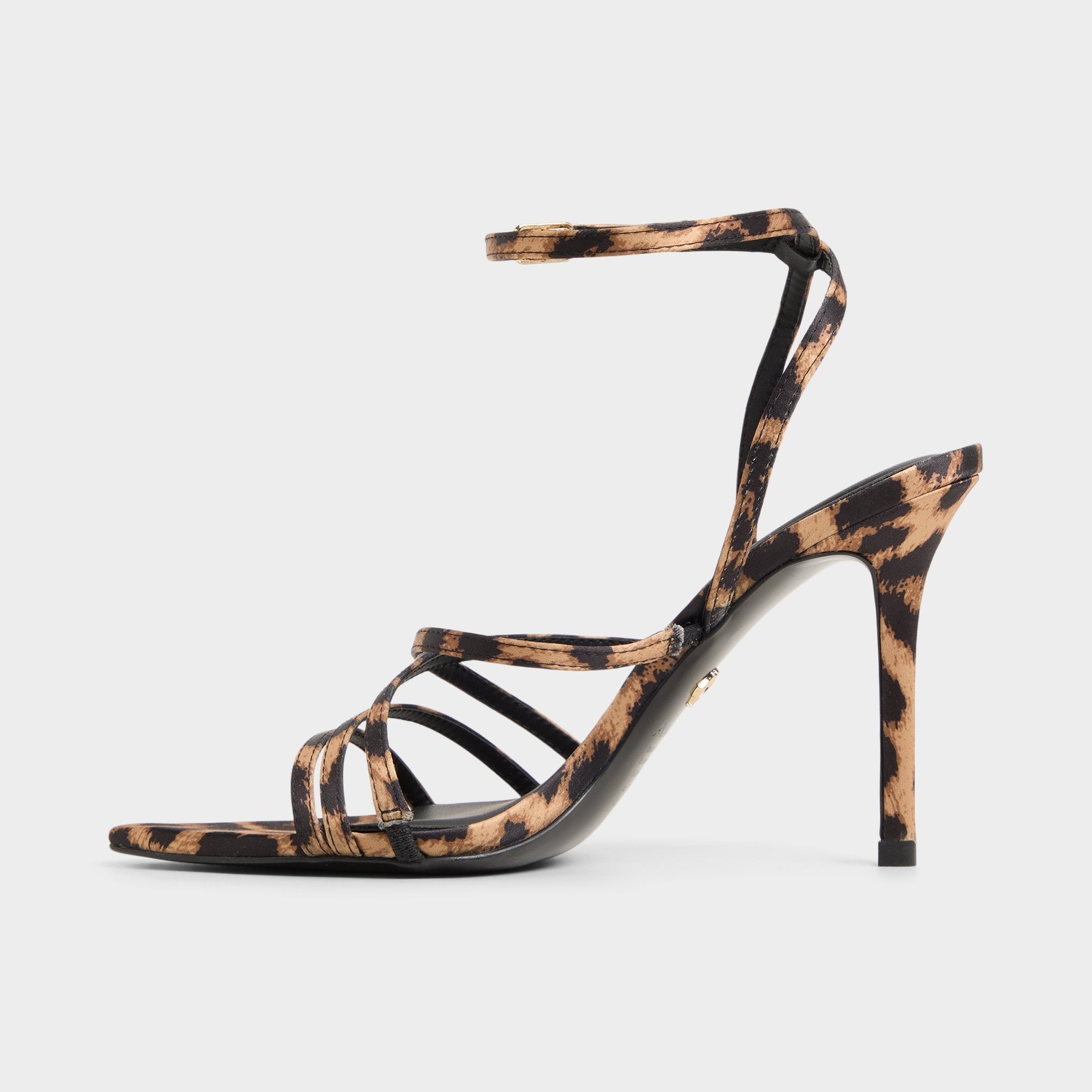 Aldo Solania Brown Multi Women's Strappy sandals - Strappy heeled sandal, Stiletto heel Brown Multi