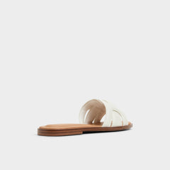 Aldo Eleny White Women's Flats - Slide sandal White