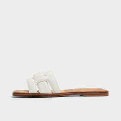 Aldo Eleny White Women's Flats - Slide sandal White