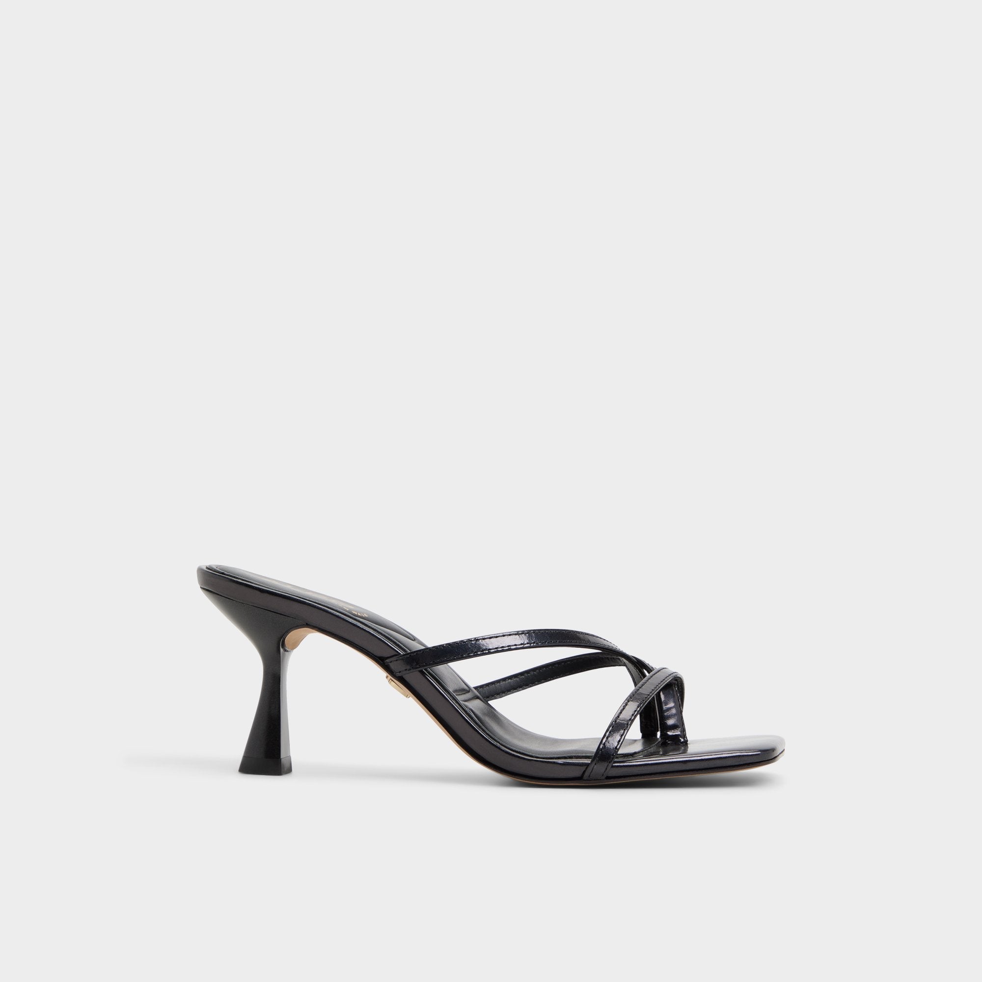 Aldo Calypsa Black Women's Animal Prints - Strappy heeled sandal, Block heel Black
