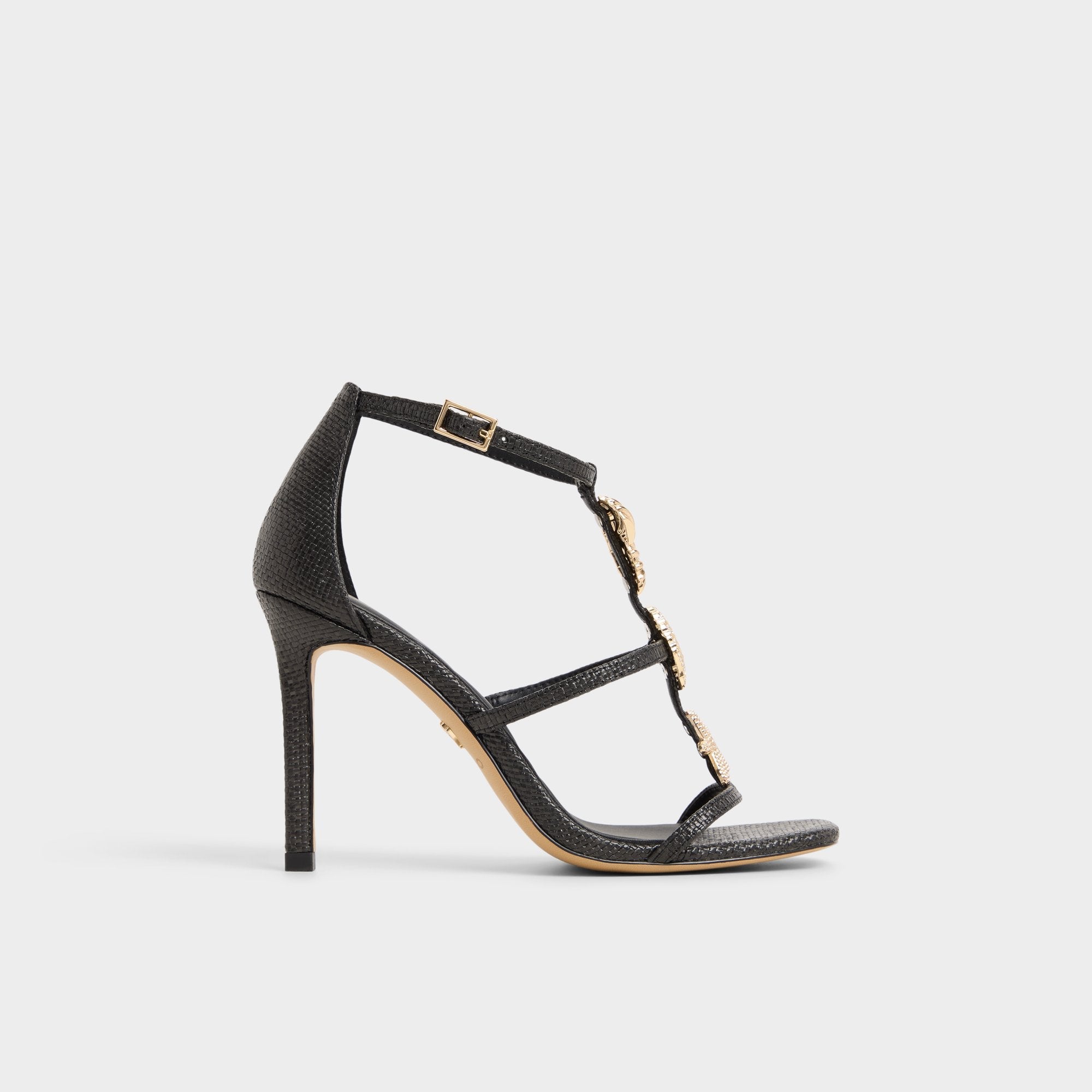 Aldo Summerdate Black Women's Strappy sandals - Strappy heeled sandal Black