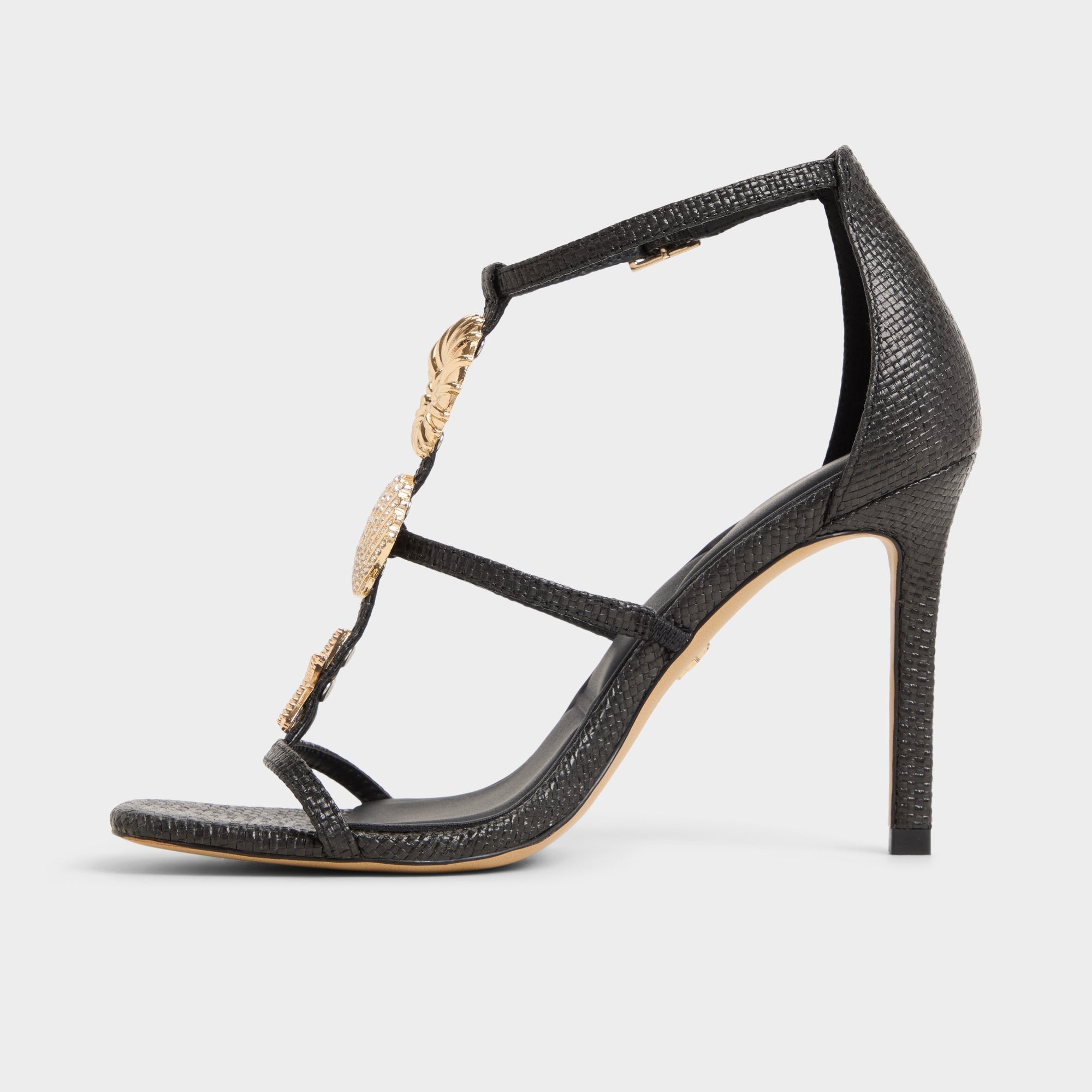 Aldo Summerdate Black Women's Strappy sandals - Strappy heeled sandal Black