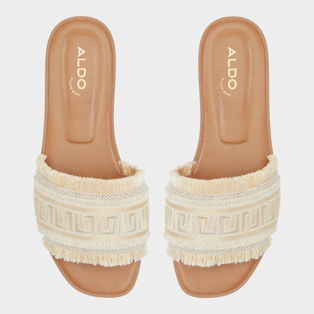 Aldo Nalani Gold Women's Flats - Slide sandal Gold