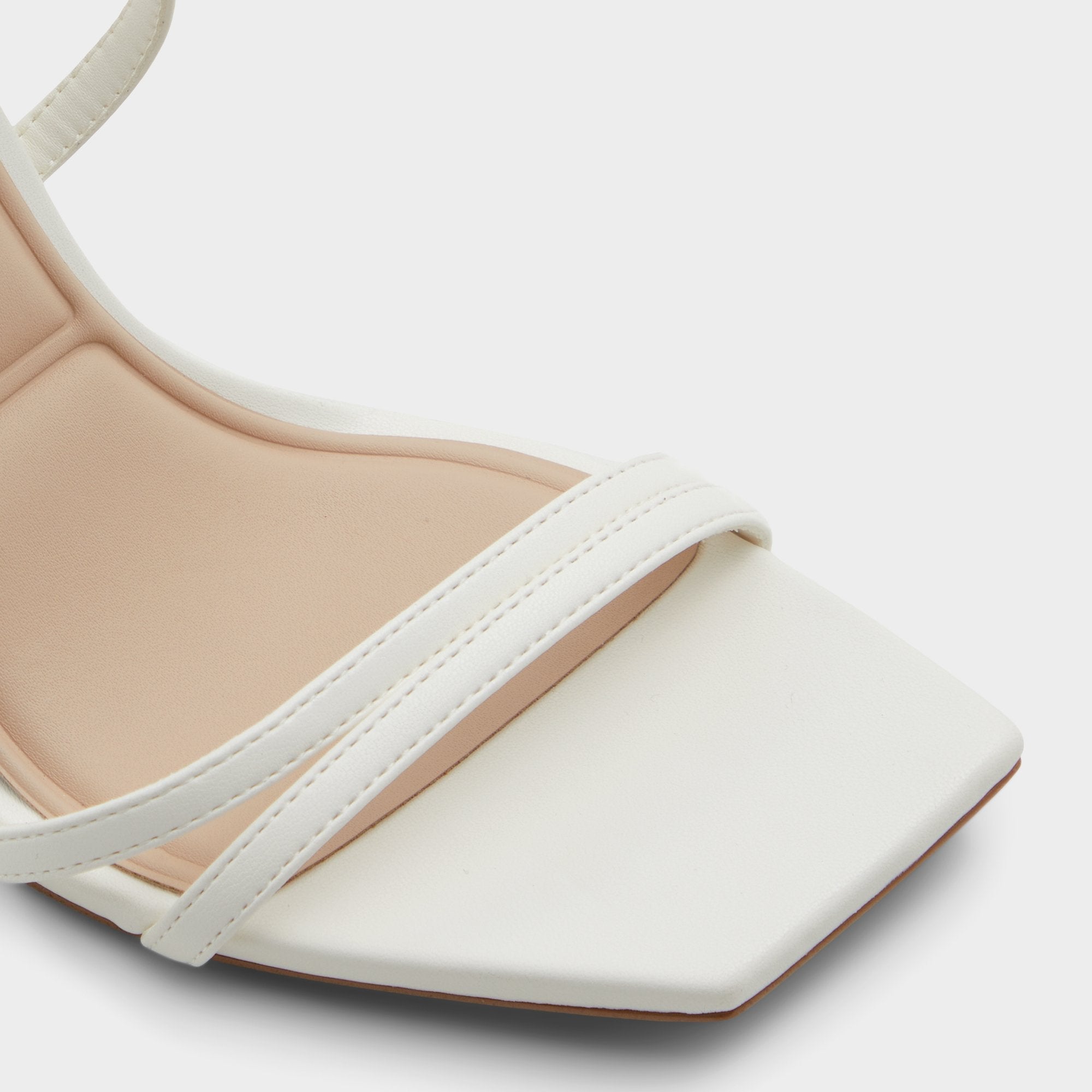 Aldo Phaedra in White - Strappy stiletto sandal, Stiletto heel White