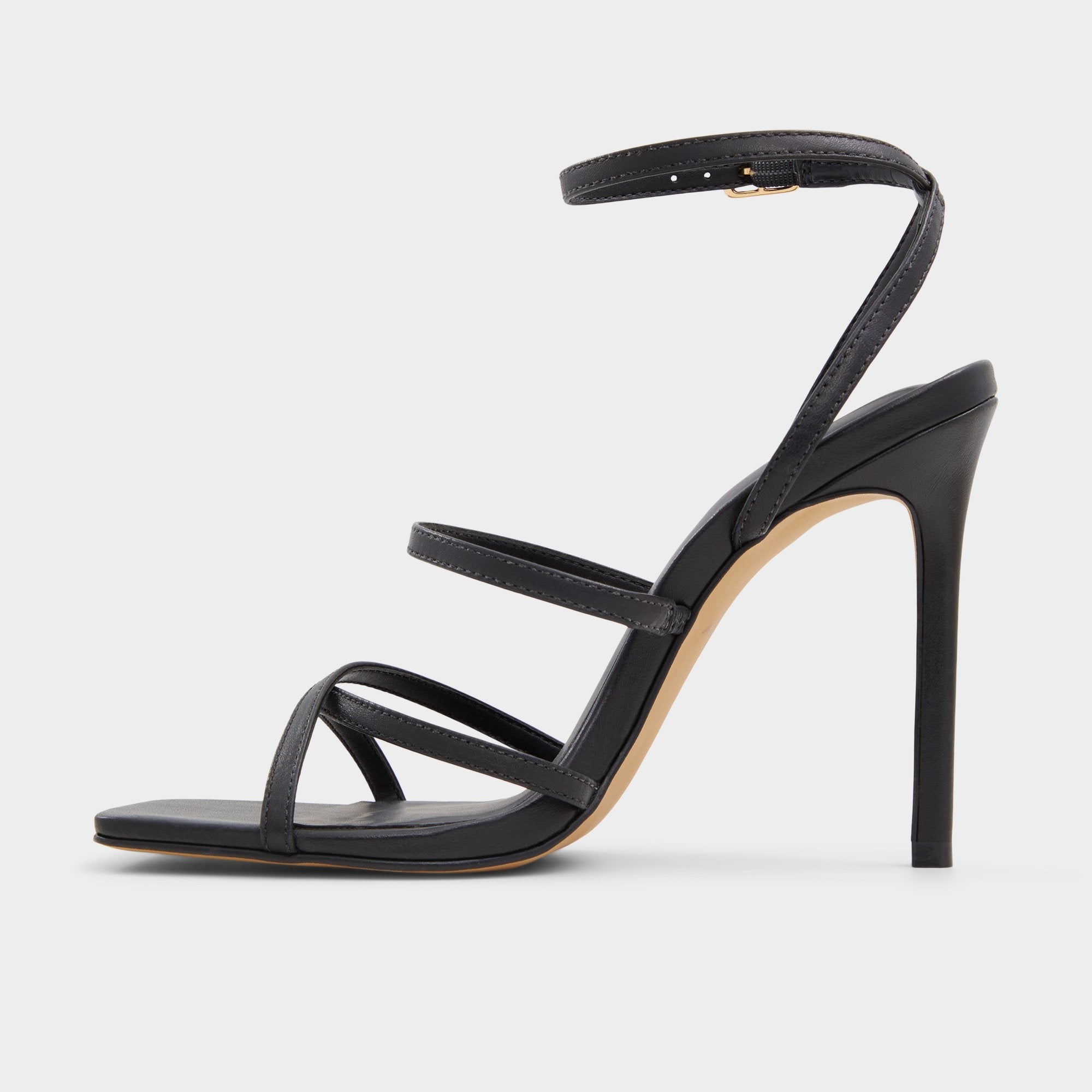 Aldo Galoi Black Women's Strappy sandals - Strappy heeled sandal Black