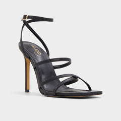 Aldo Galoi Black Women's Strappy sandals - Strappy heeled sandal Black