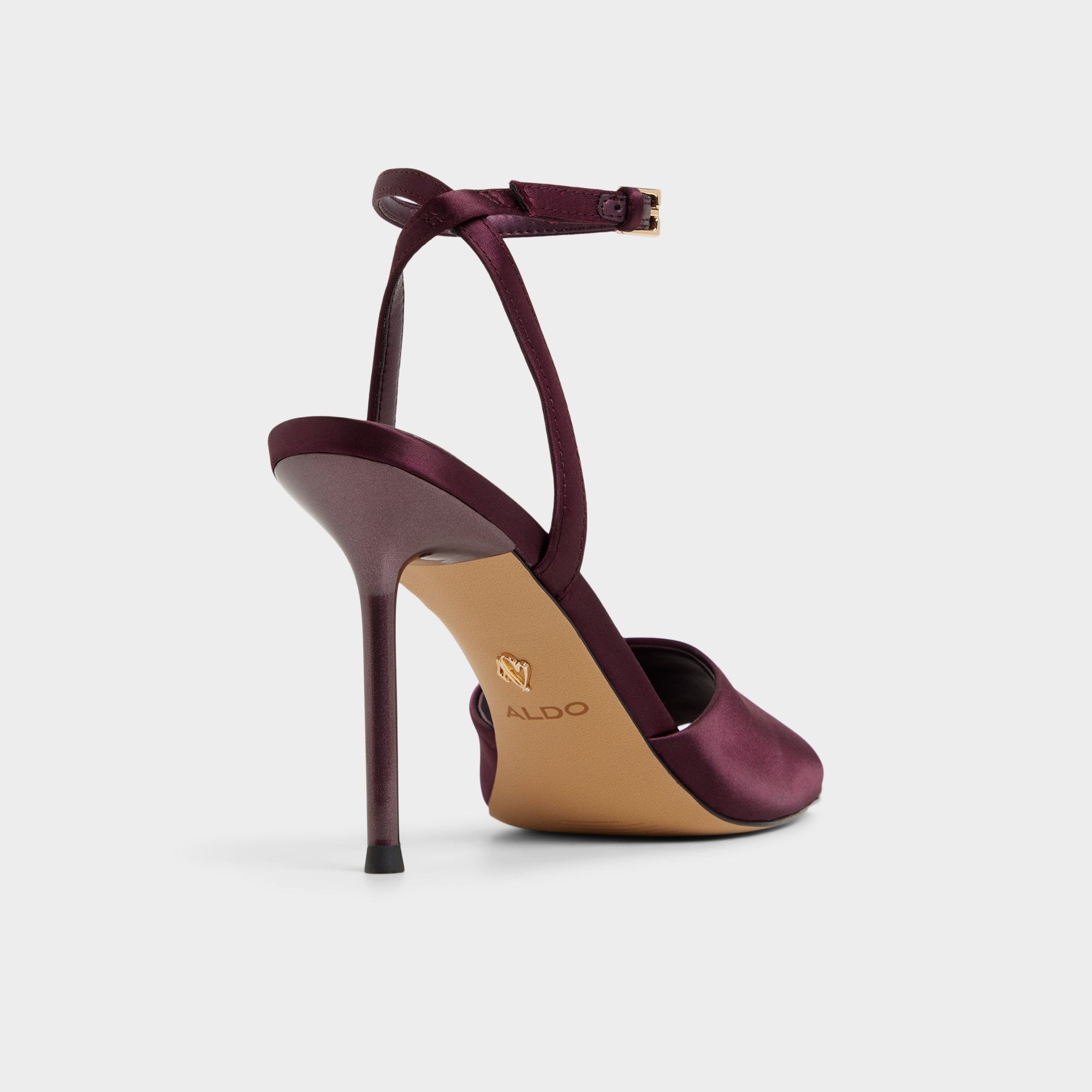 Aldo Kaiasien in Bordo 14151896 - Strappy heeled sandal, Stiletto heel Bordo