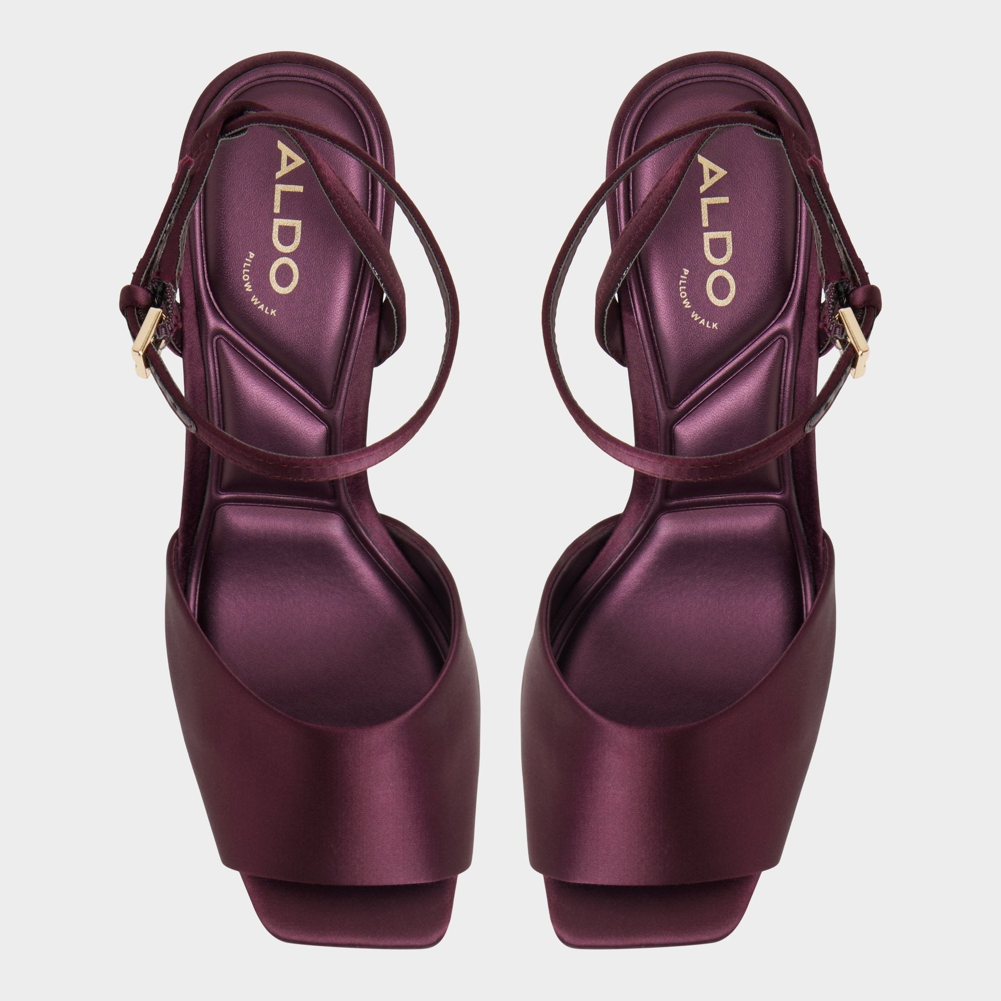 Aldo Kaiasien in Bordo 14151896 - Strappy heeled sandal, Stiletto heel Bordo