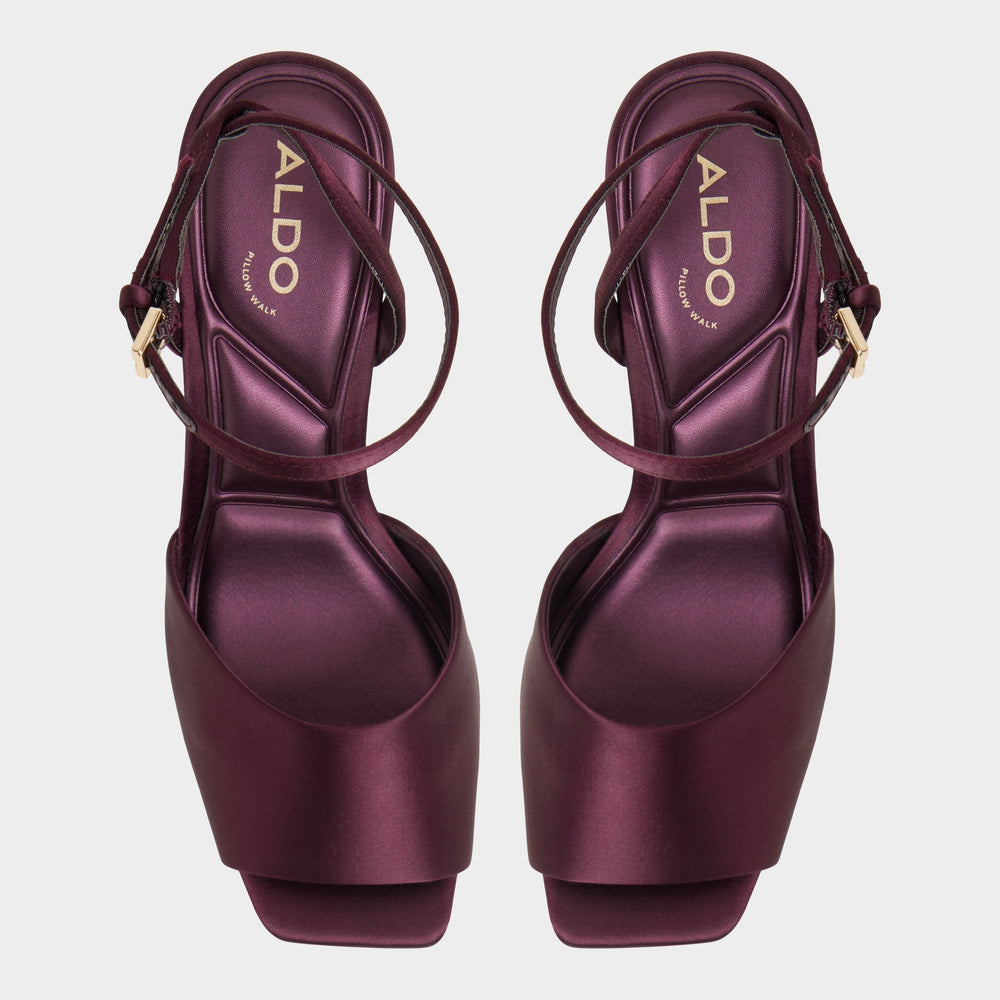 Aldo Kaiasien in Bordo 14151896 - Strappy heeled sandal, Stiletto heel Bordo