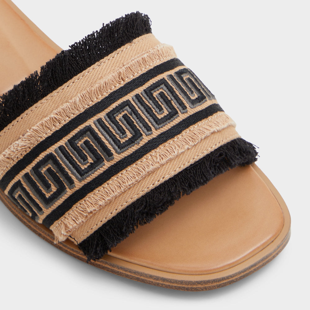 Aldo Nalani Open Black Women's Flats - Slide sandal Open Black