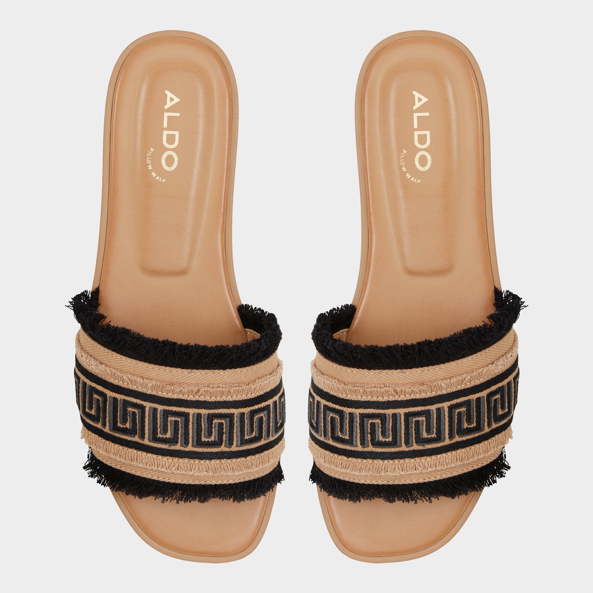 Aldo Nalani Open Black Women's Flats - Slide sandal Open Black