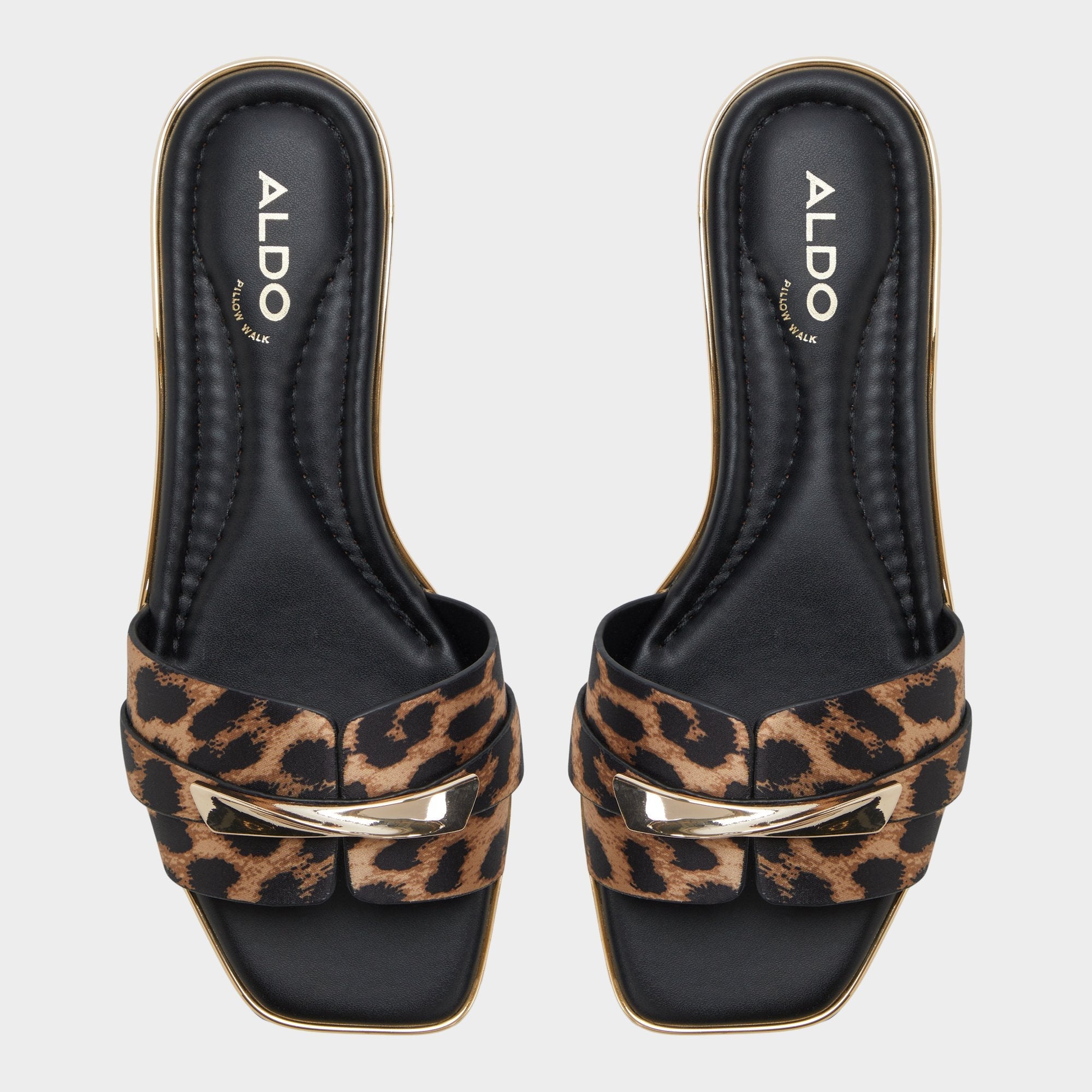 Aldo Darlina Brown Multi Women's Flats - Slide sandal Brown multi