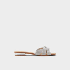 Aldo Coredith Silver Women's Flats - Slide sandal Silver