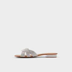 Aldo Coredith Silver Women's Flats - Slide sandal Silver