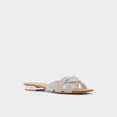 Aldo Coredith Silver Women's Flats - Slide sandal Silver