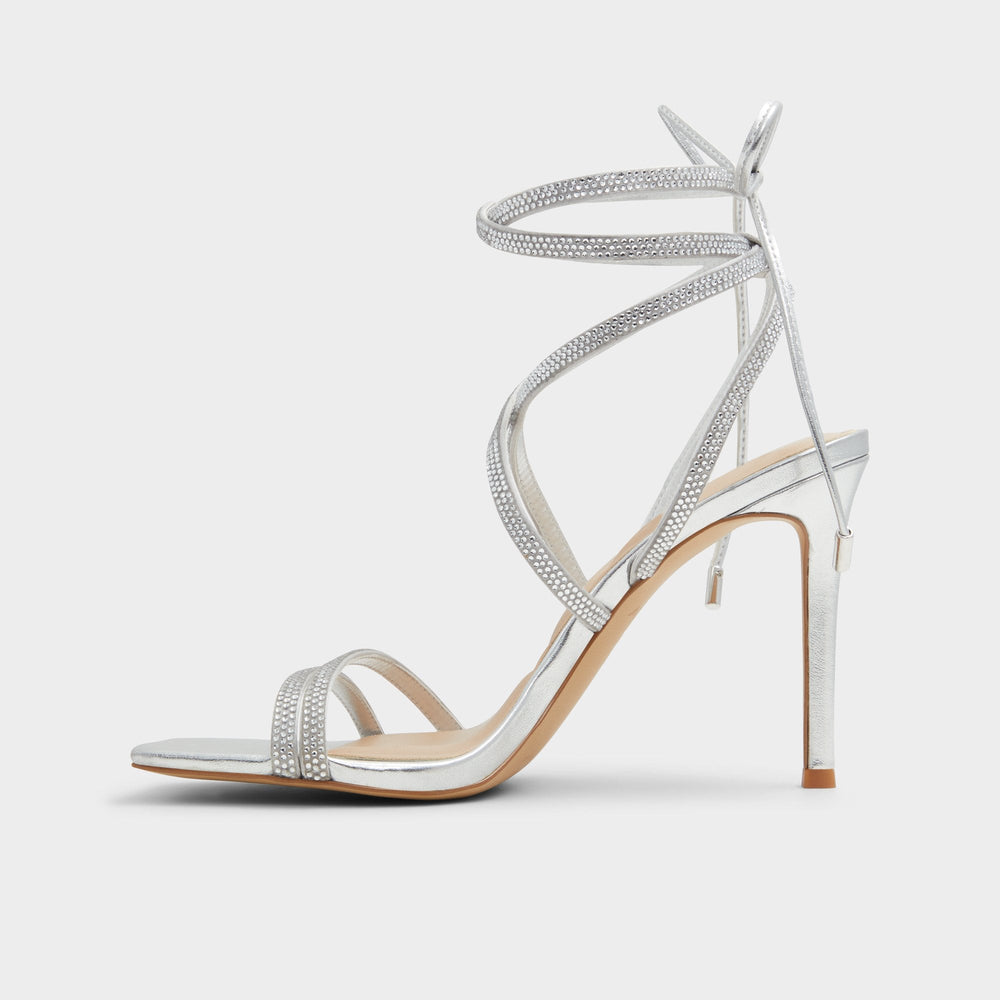 Aldo Phaedra in Silver - Strappy stiletto sandal Silver