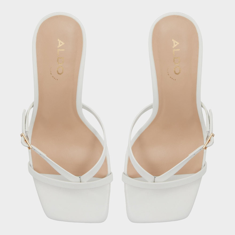Aldo Gannever White/Bone Women's Heeled sandals -  White/Bone